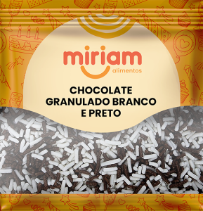 Chocolate Granulado Branco e Preto